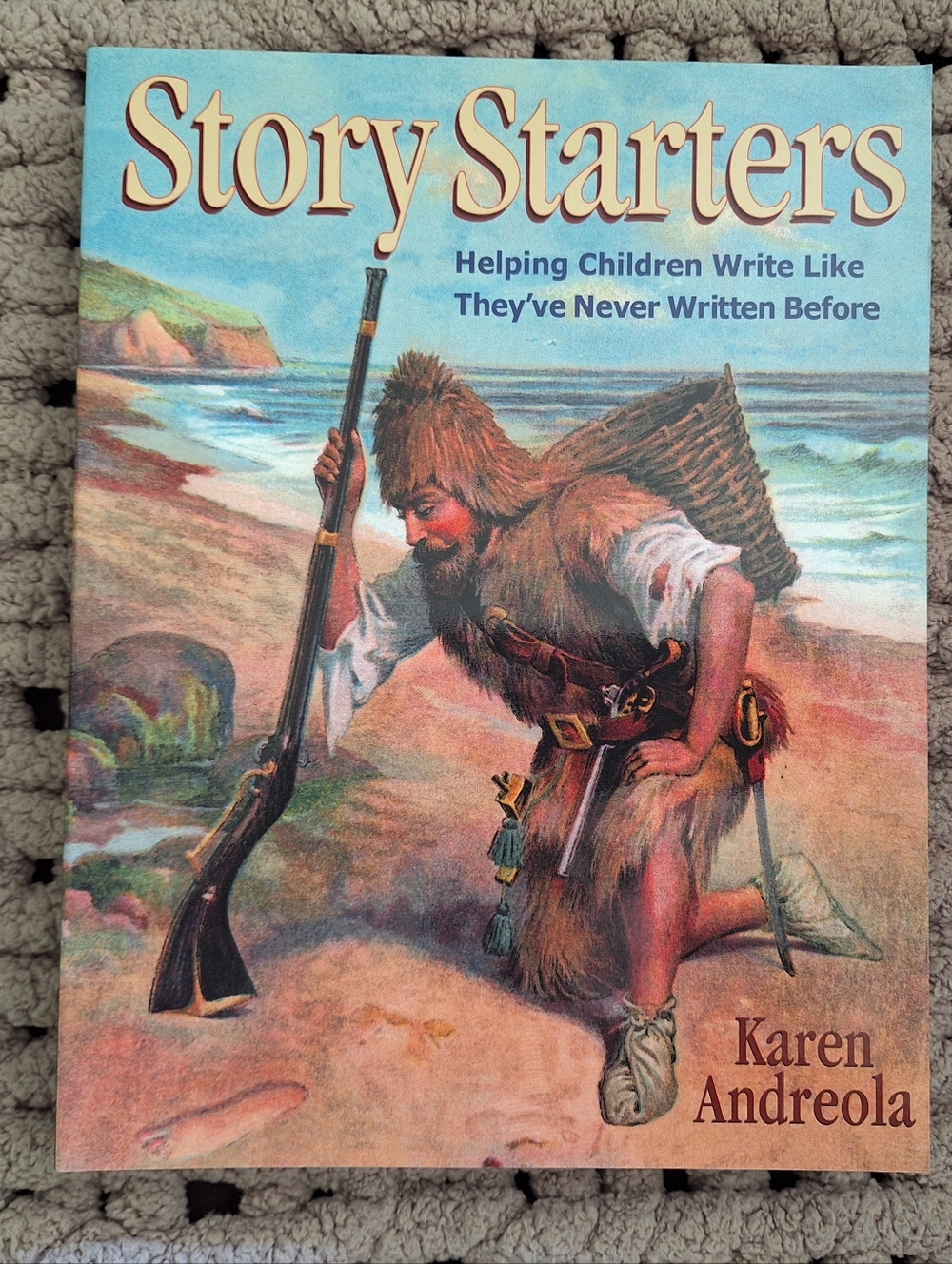 Story Starters - Kids Writing Prompt Book (Blue Cover)
